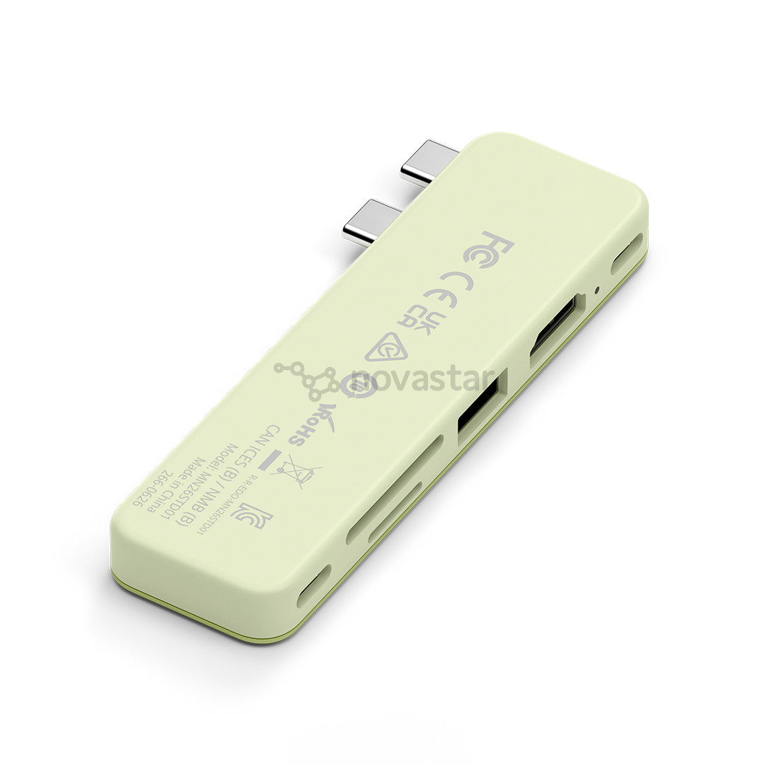 Satechi USB-C Snap Hub, MacBook Neo, geltonas - Adapteris