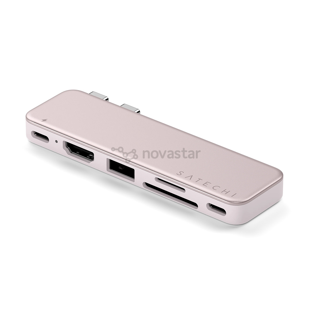 Satechi USB-C Snap Hub, MacBook Neo, blush - Adapter