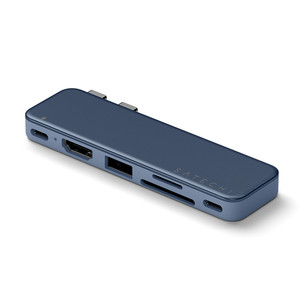 Satechi USB-C Snap Hub, MacBook Neo, tamsiai mėlynas - Adapteris ST-HUSNB