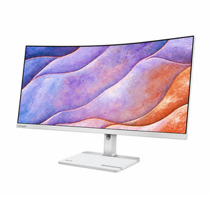 Lenovo L34W-4C, 34'', WQHD, VA, 120 Hz, lenktas, šviesiai pilkas - Monitorius 68F0GAC3EU