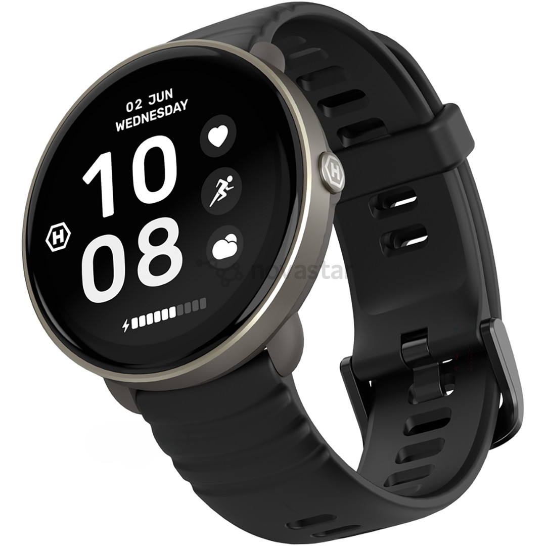 HAMMER Watch Ventus, 42,5 mm, juodas - Išmanusis laikrodis