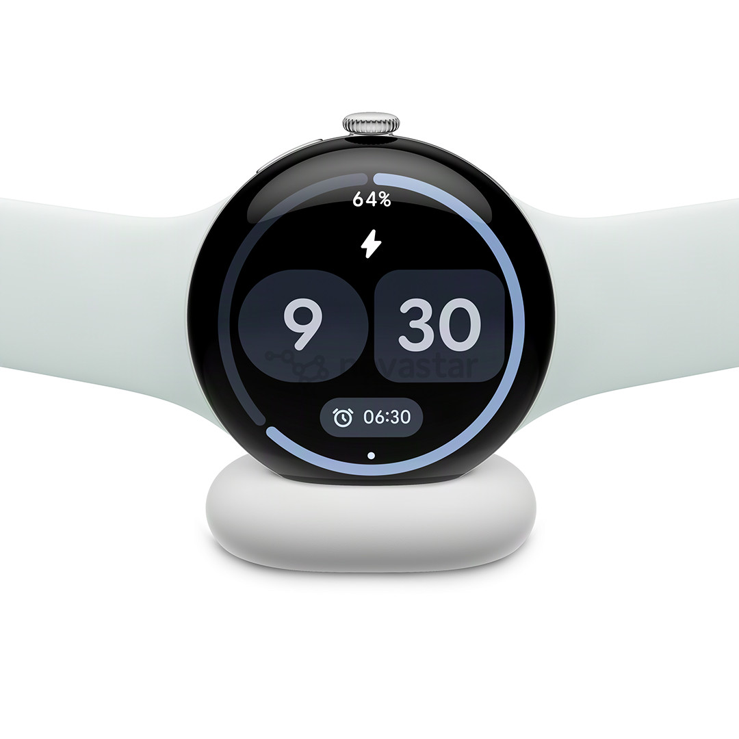 Google Pixel Watch 5, 41 mm, šviesiai mėlynas/sidabro spalvos - Išmanusis laikrodis
