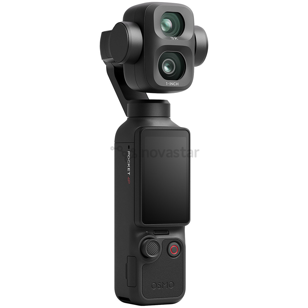 DJI Osmo Pocket 4P Vlog Combo, juoda - Kamera su stabilizatoriumi