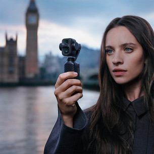 DJI Osmo Pocket 4P Vlog Combo, juoda - Kamera su stabilizatoriumi