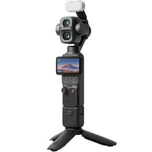 DJI Osmo Pocket 4P Vlog Combo, juoda - Kamera su stabilizatoriumi