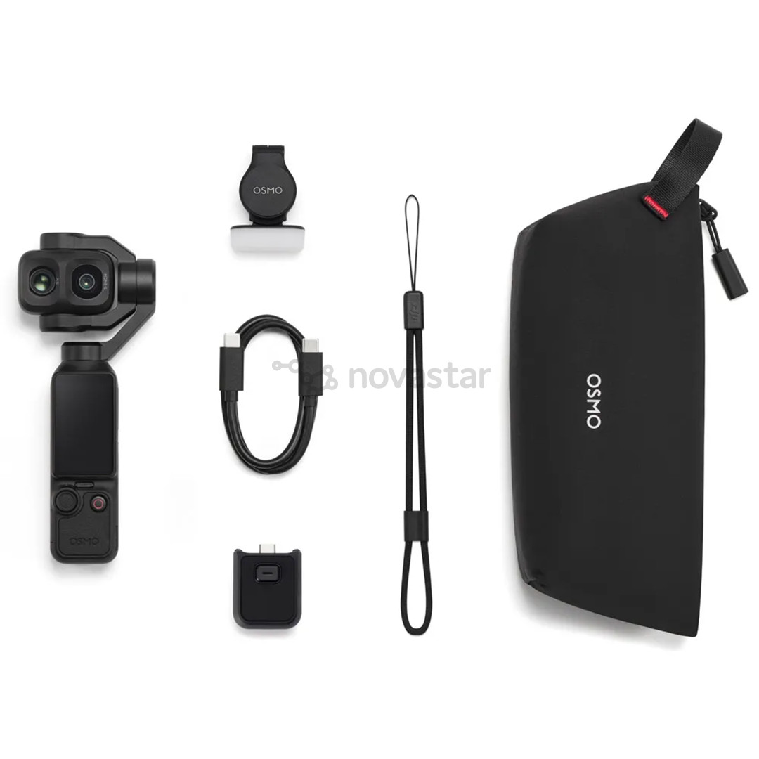 DJI Osmo Pocket 4P Standard Combo, juoda - Kamera su stabilizatoriumi