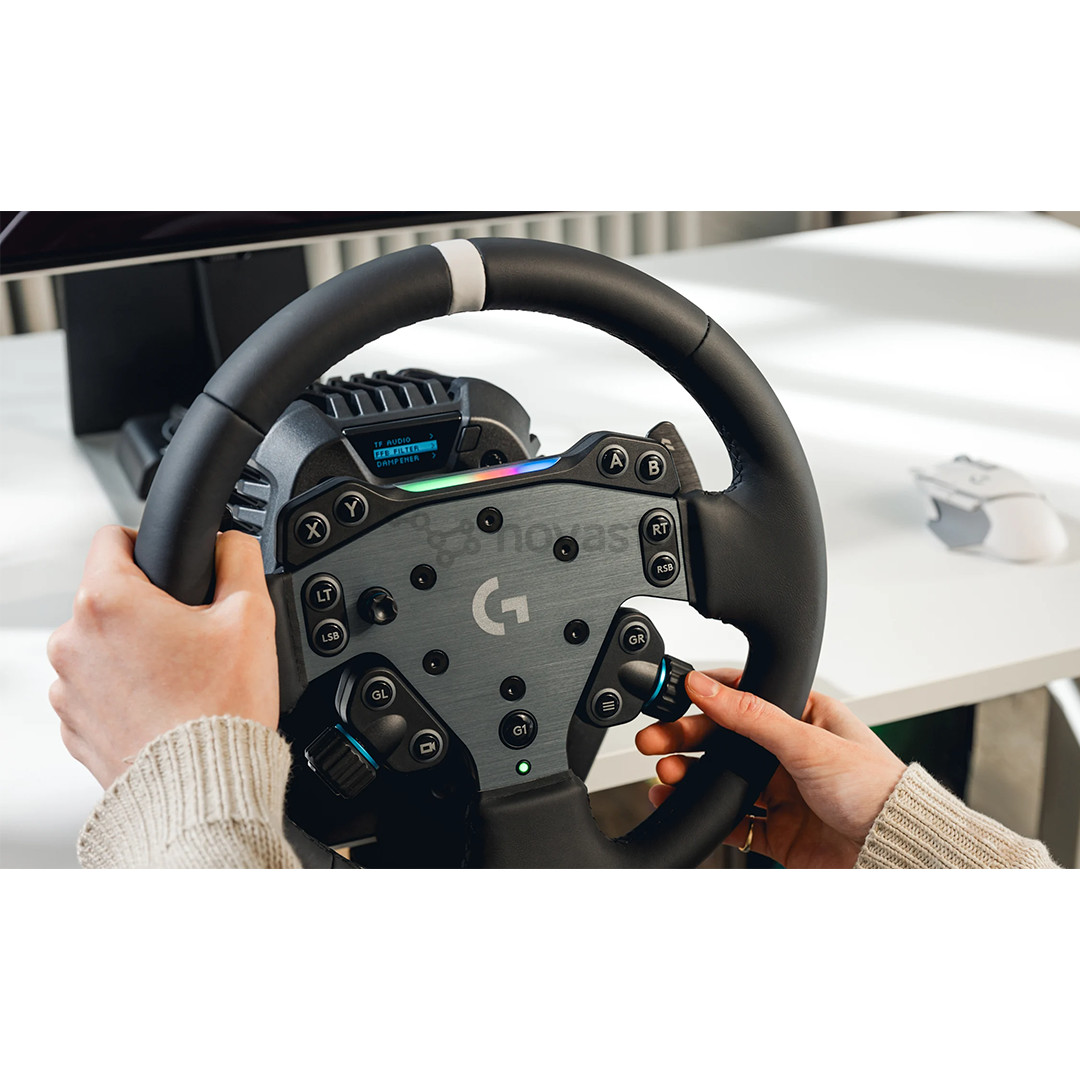 Logitech RS50, PC/Xbox, juodas - Žaidimų vairo komplektas