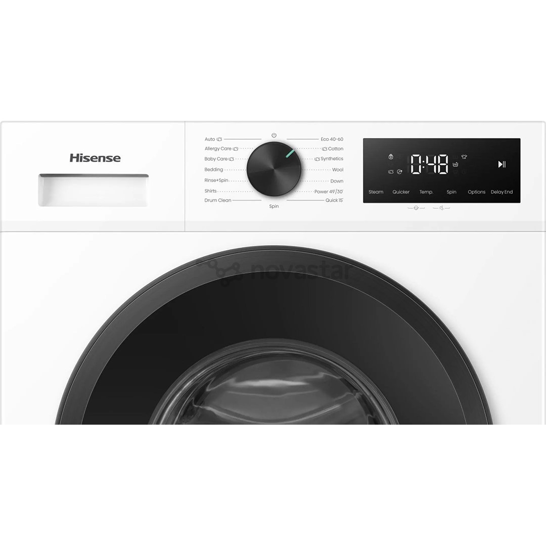 Hisense, 9 kg, gylis 51 cm, 1400 aps./min. - Skalbimo mašina