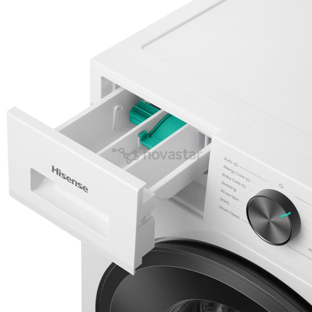 Hisense, 7 kg, gylis 43,5 cm, 1200 aps./min., balta - Skalbimo mašina