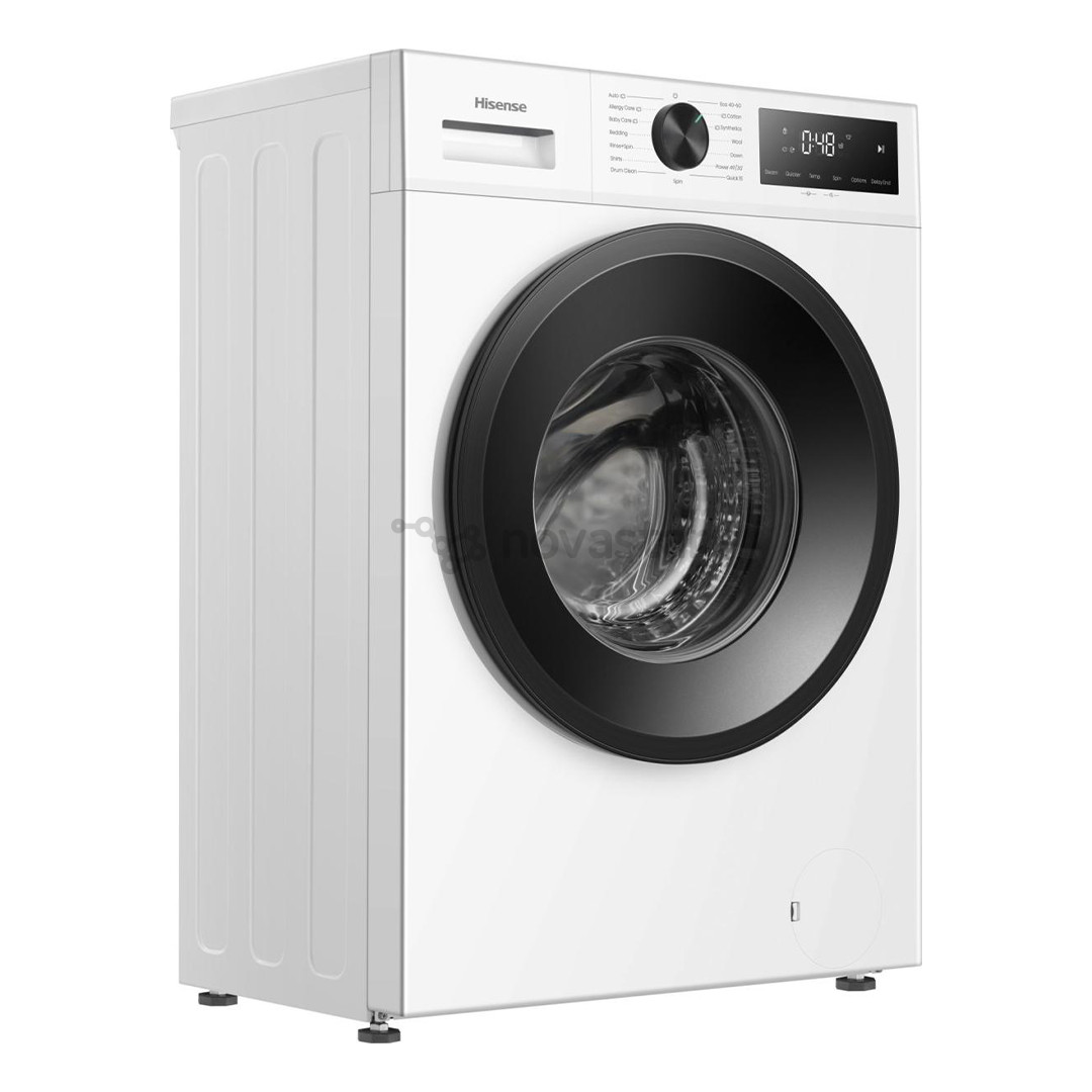 Hisense, 7 kg, gylis 43,5 cm, 1200 aps./min., balta - Skalbimo mašina