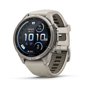 Garmin Fenix 9 Pro, 43 мм, inReach, титан, серый/бежевый - Спортивные часы 010-04335-81