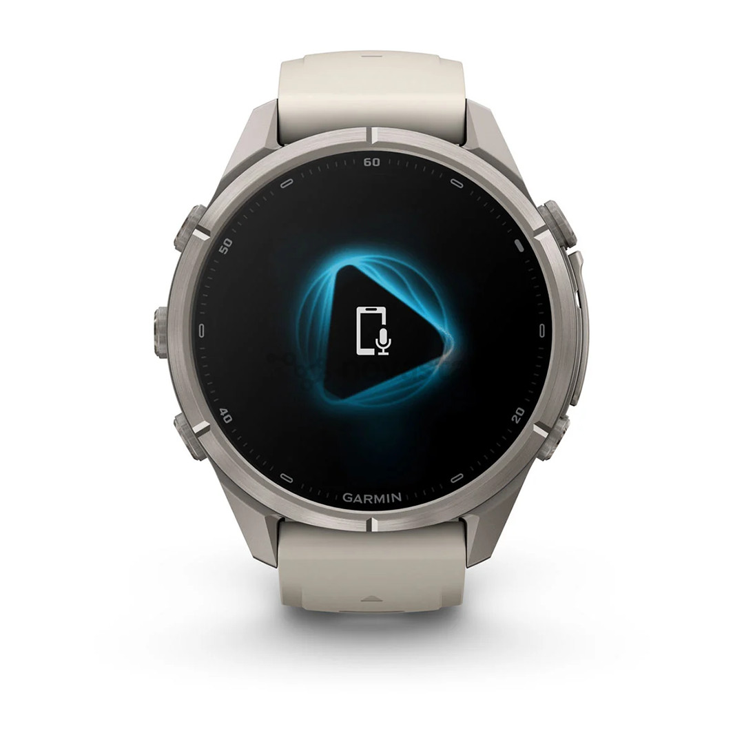 Garmin Fenix 9 Pro, 43 мм, inReach, титан, серый/бежевый - Спортивные часы