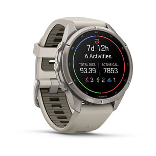 Garmin Fenix 9 Pro, 43 мм, inReach, титан, серый/бежевый - Спортивные часы