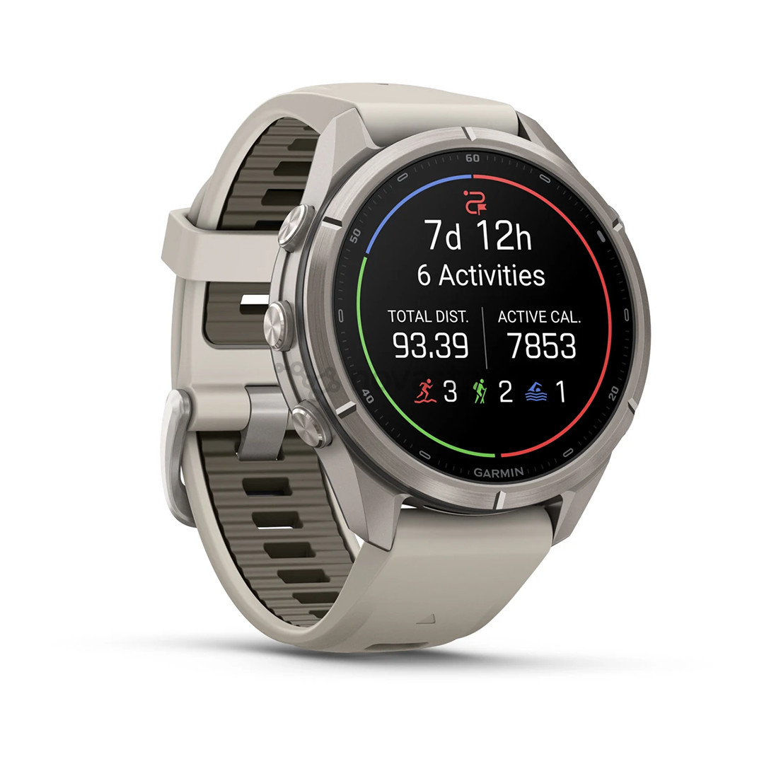Garmin Fenix 9 Pro, 43 мм, inReach, титан, серый/бежевый - Спортивные часы