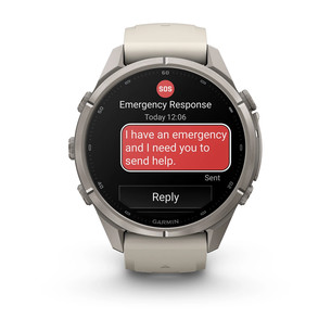 Garmin Fenix 9 Pro, 43 мм, inReach, титан, серый/бежевый - Спортивные часы