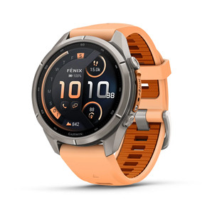 Garmin Fenix 9 Pro, 43 мм, inReach, титан, розовый/оранжевый - Спортивные часы 010-04335-01