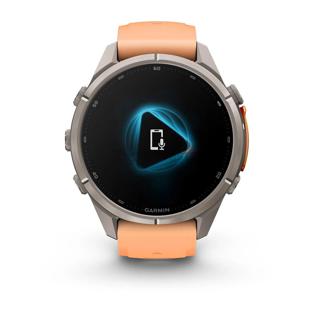 Garmin Fenix 9 Pro, 43 мм, inReach, титан, розовый/оранжевый - Спортивные часы