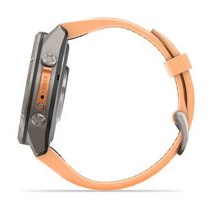 Garmin Fenix 9 Pro, 43 мм, inReach, титан, розовый/оранжевый - Спортивные часы