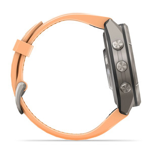 Garmin Fenix 9 Pro, 43 мм, inReach, титан, розовый/оранжевый - Спортивные часы