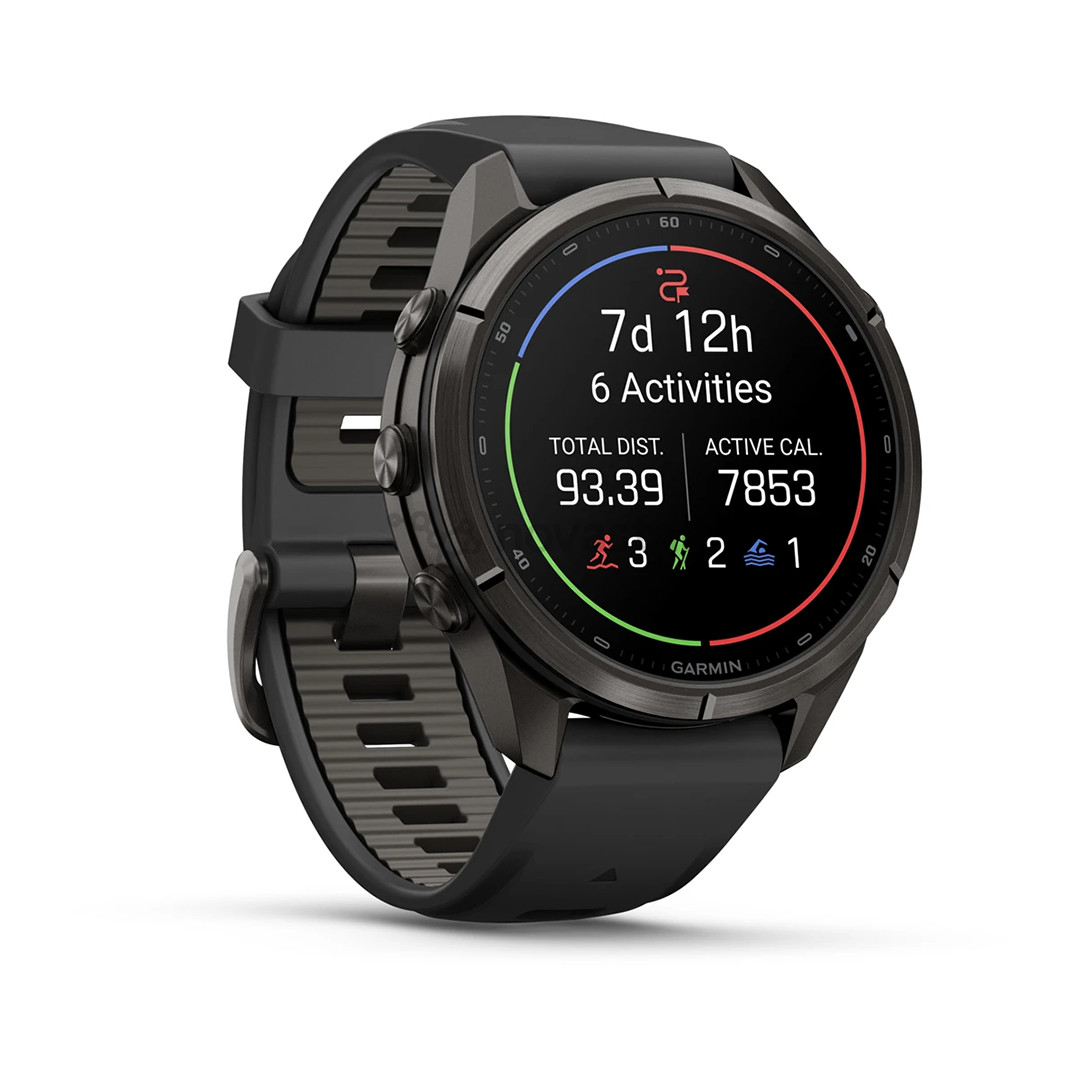 Garmin Fenix 9 Pro, 43 мм, inReach, черный титан, черный/серый - Спортивные часы