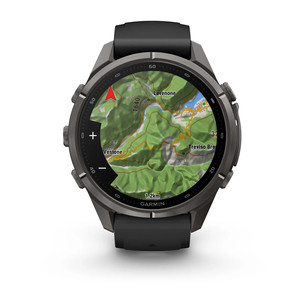 Garmin Fenix 9 Pro, 43 мм, inReach, черный титан, черный/серый - Спортивные часы