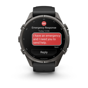 Garmin Fenix 9 Pro, 43 мм, inReach, черный титан, черный/серый - Спортивные часы