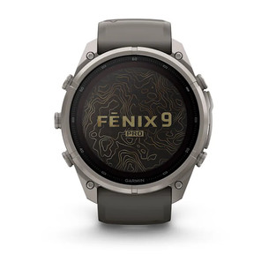 Garmin Fenix 9 Pro Solar, 51 mm, inReach, titano, pilkas - Sportinis laikrodis