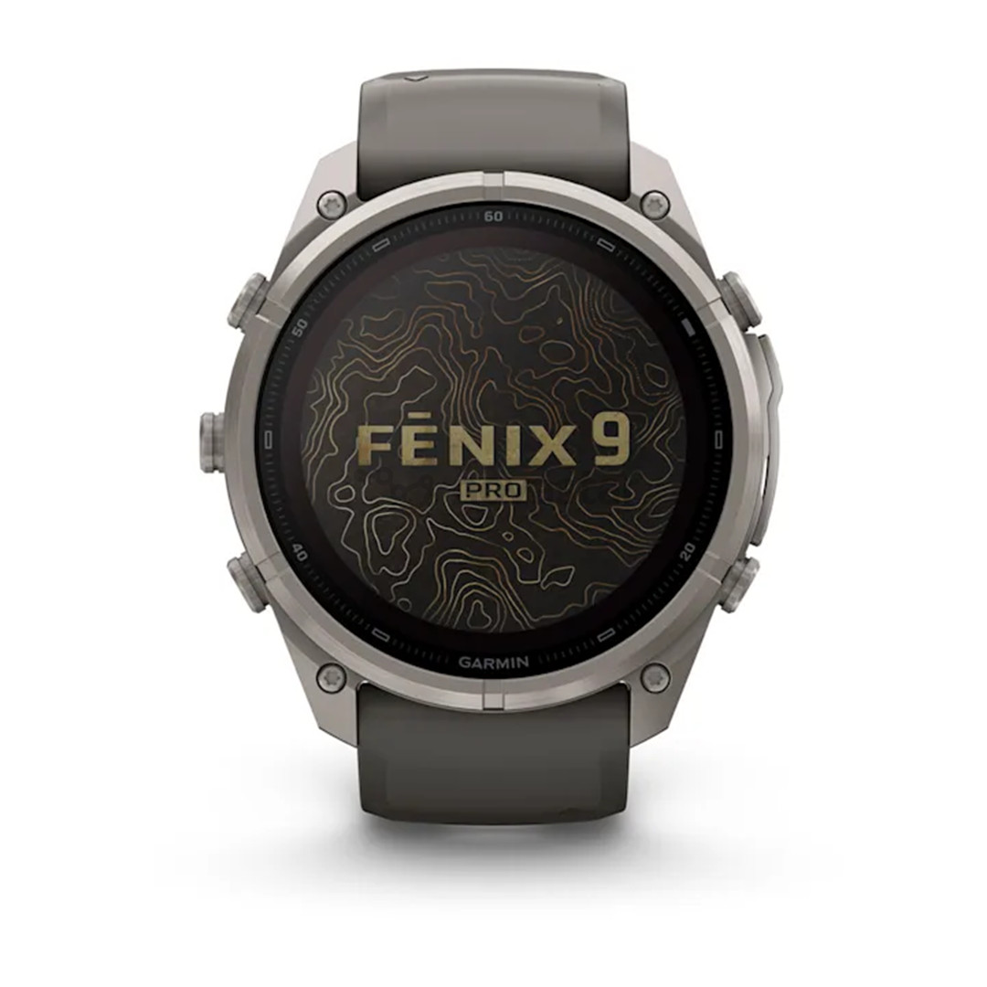 Garmin Fenix 9 Pro Solar, 51 mm, inReach, titano, pilkas - Sportinis laikrodis