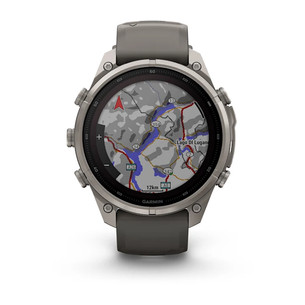 Garmin Fenix 9 Pro Solar, 47 mm, inReach, titano, pilkas - Sportinis laikrodis