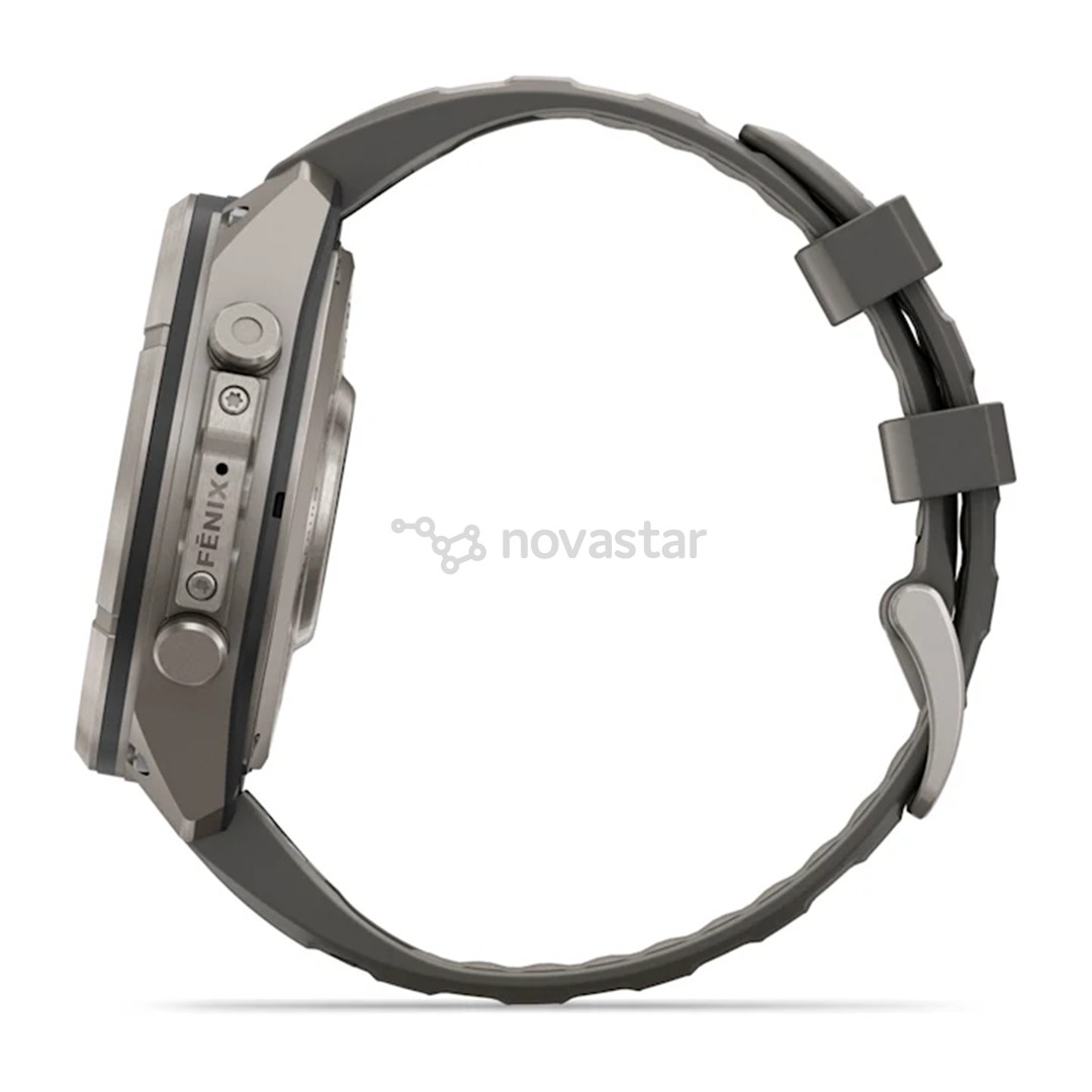 Garmin Fenix 9 Pro Solar, 47 mm, inReach, titano, pilkas - Sportinis laikrodis