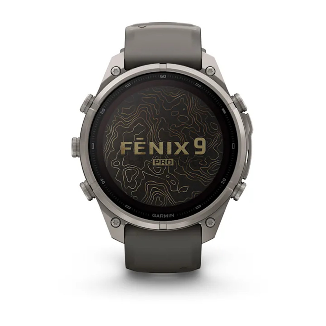 Garmin Fenix 9 Pro Solar, 47 mm, inReach, titano, pilkas - Sportinis laikrodis