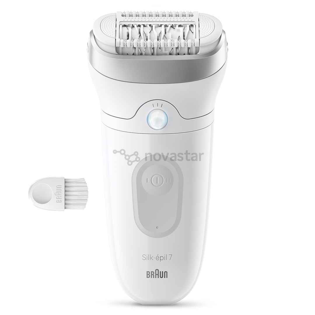 Braun Silk epil 7, Wet & Dry, baltas/pilkas - Epiliatorius