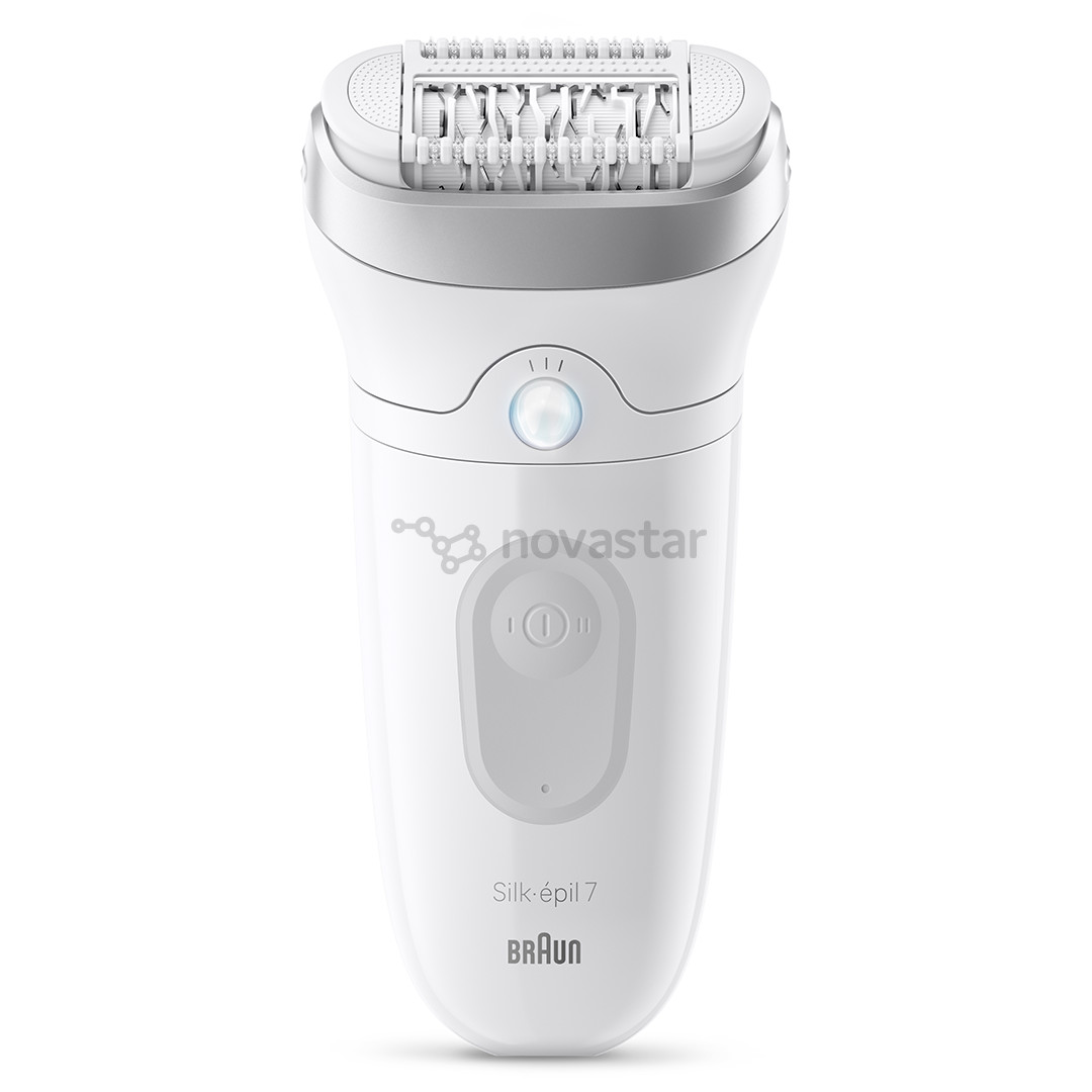 Braun Silk epil 7, Wet & Dry, baltas/pilkas - Epiliatorius