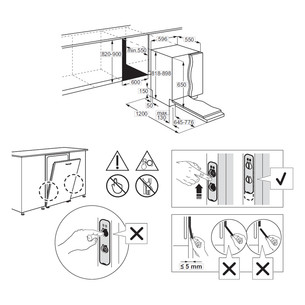 Electrolux 500 Series AirDry, 14 komplektų talpa - Įmontuojama indaplovė