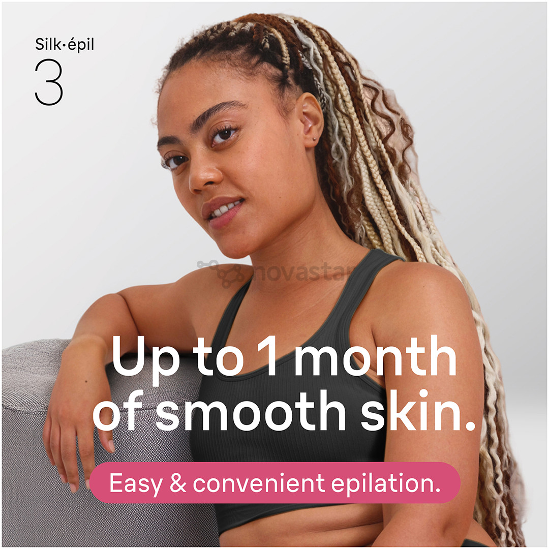 Braun Silk epil 3, baltas/rožinis - Epiliatorius