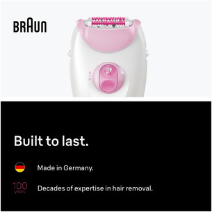 Braun Silk epil 3, baltas/rožinis - Epiliatorius