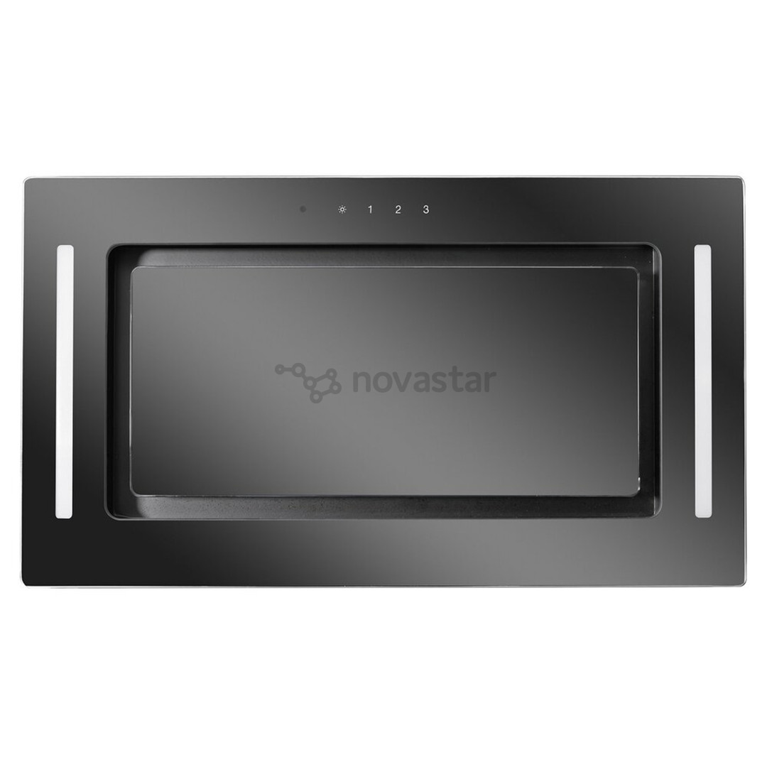 Eleyus, 960 m³/h, width 52 cm, black - Built-in cooker hood