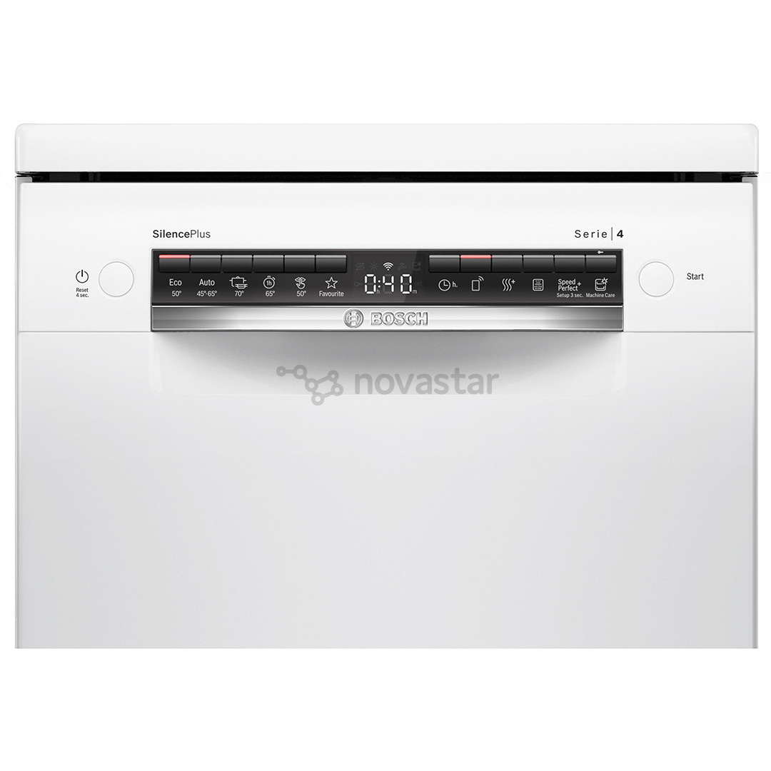 Bosch, Series 4, 10 комплектов посуды, белый - Отдельностоящая посудомоечная машина