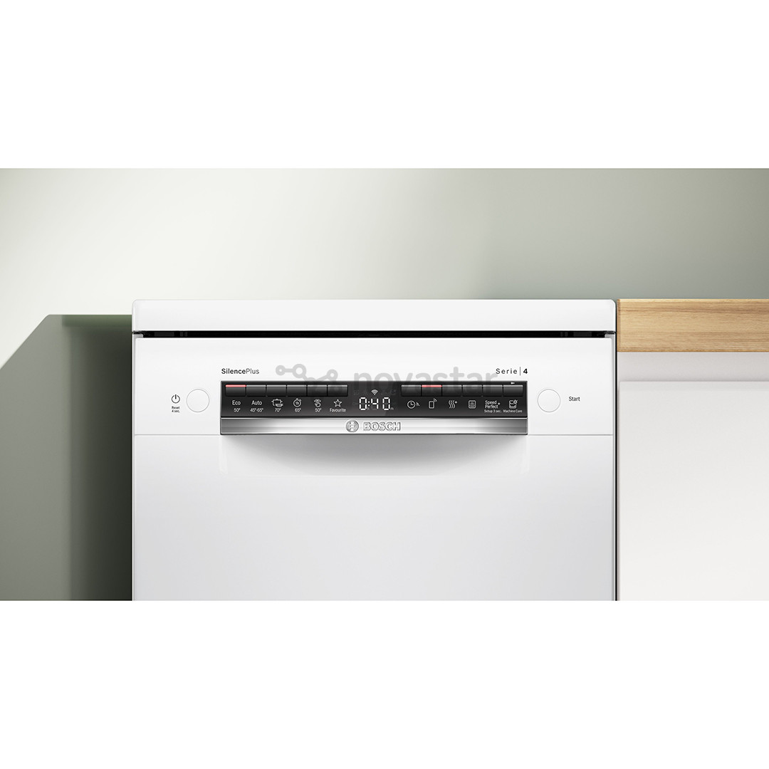 Bosch, Series 4, 10 комплектов посуды, белый - Отдельностоящая посудомоечная машина
