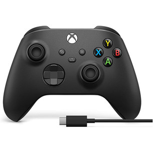 Microsoft Xbox Wireless Controller + USB-C Cable, Xbox One / Series X/S, черный - Беспроводной геймпад 196388518265