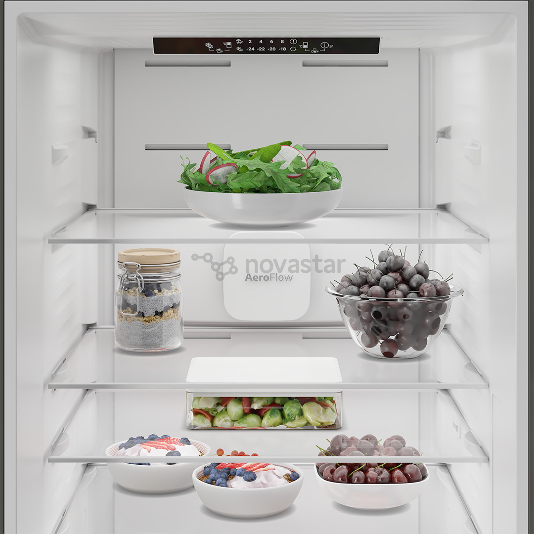 Beko, NoFrost, 370 L, aukštis 187 cm, tamsaus nerūdijančio plieno - Šaldytuvas
