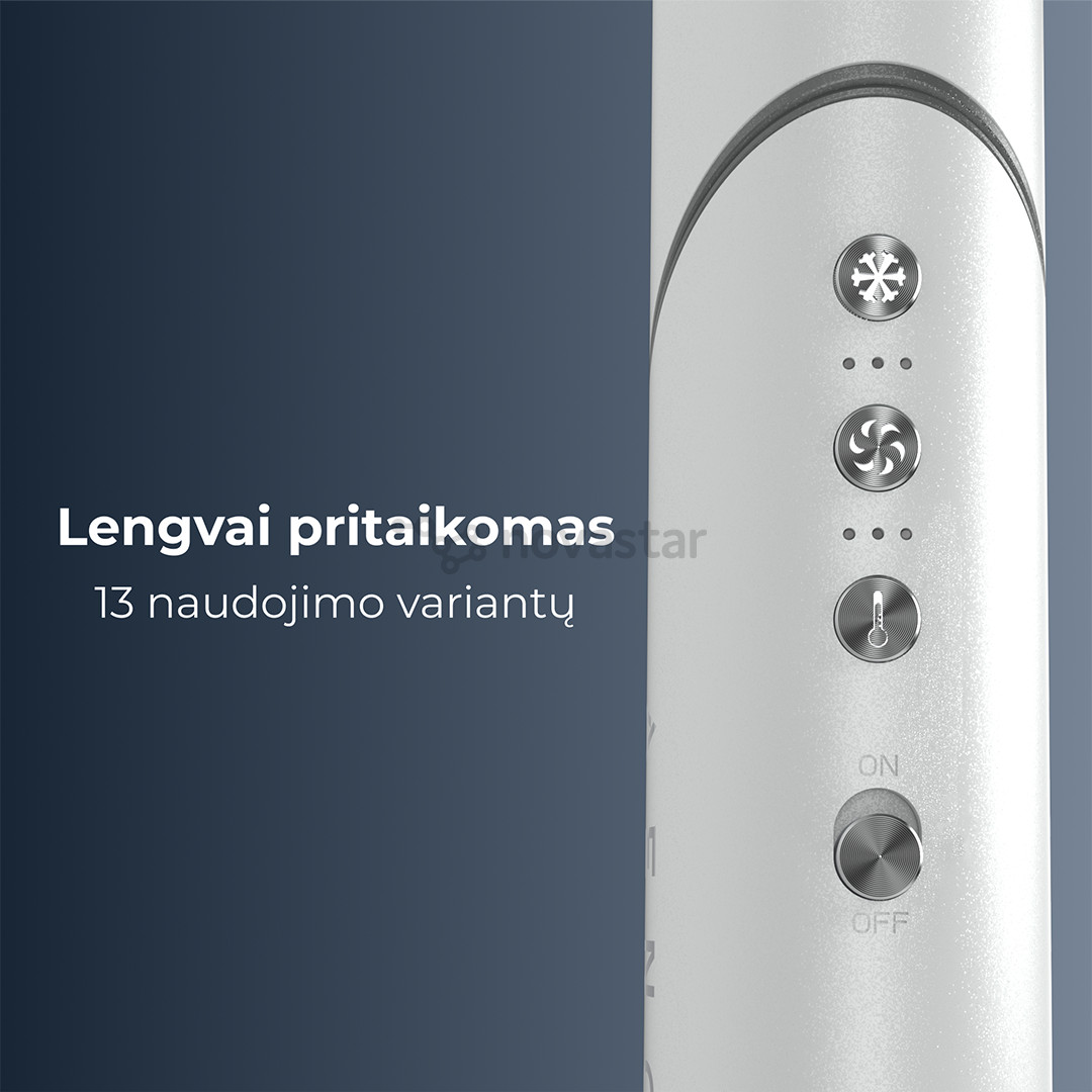 Aeno HS1, 1200 W, baltas - Plaukų formavimo prietaisas ir džiovintuvas