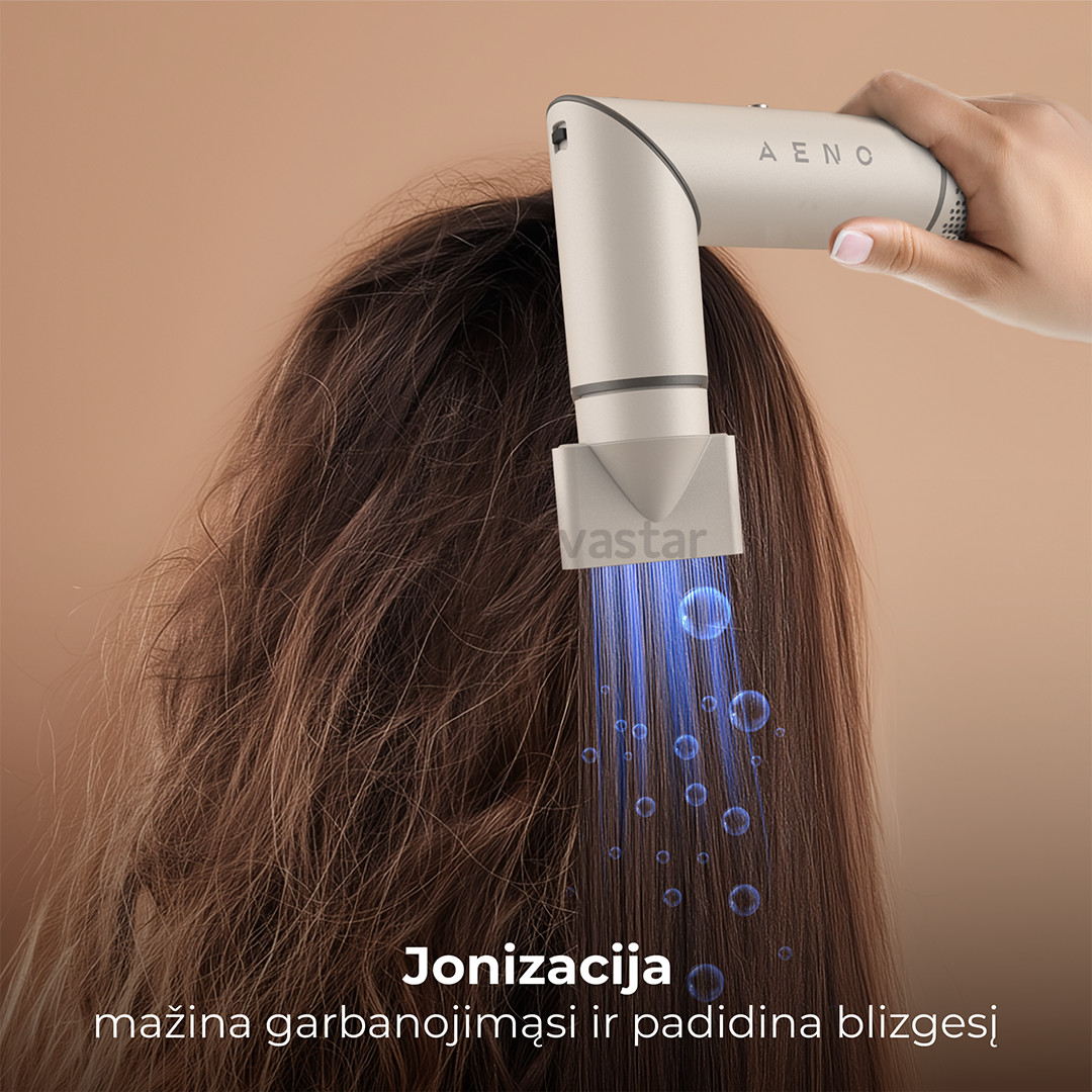 Aeno HS1, 1200 W, baltas - Plaukų formavimo prietaisas ir džiovintuvas