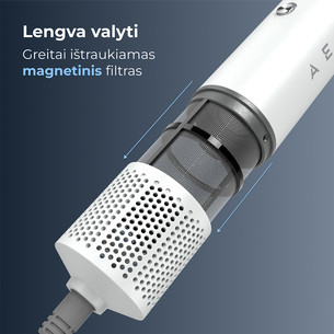 Aeno HS1, 1200 W, baltas - Plaukų formavimo prietaisas ir džiovintuvas