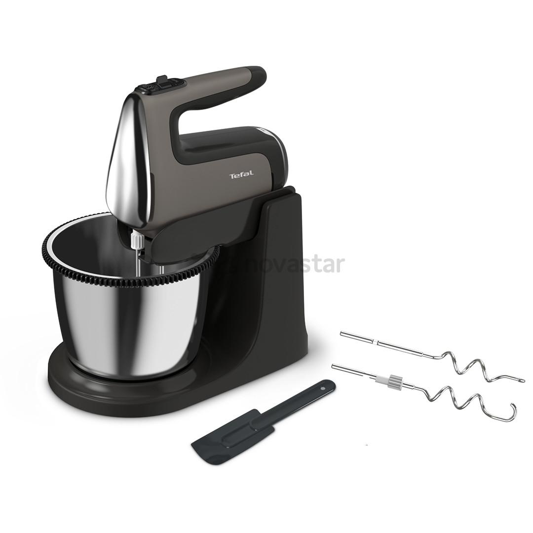 Tefal Powermix Silence, 850 Вт, темно-серый - Ручной миксер с чашей