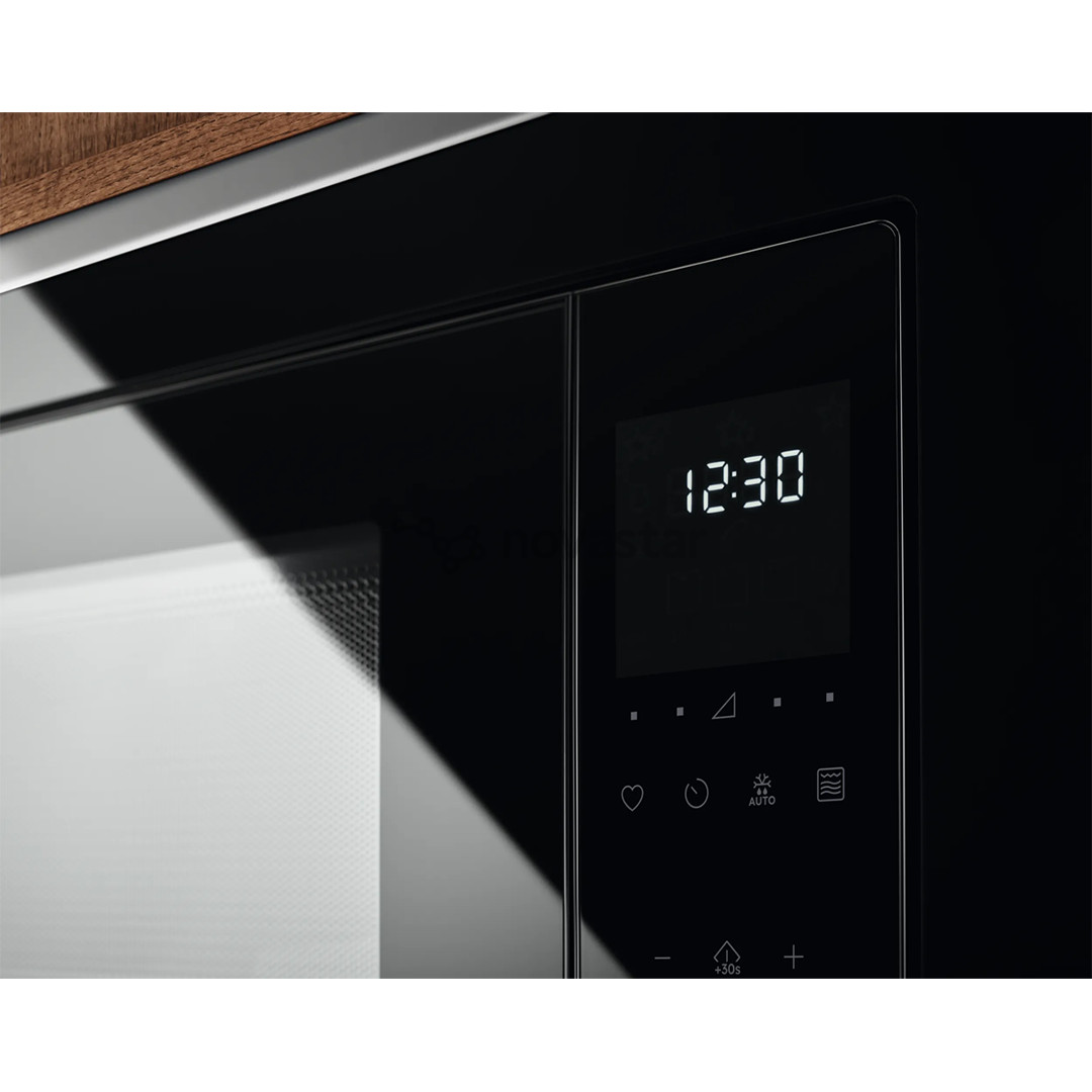 Electrolux 500 series, su grilio funkcija, 23 l, juoda - Įmontuojama mikrobangų krosnelė
