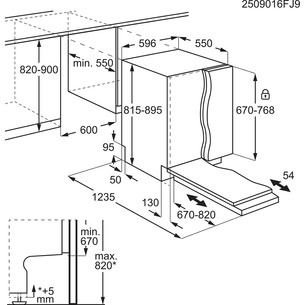 AEG 7000 Series, 14 komplektų talpa - Įmontuojama indaplovė