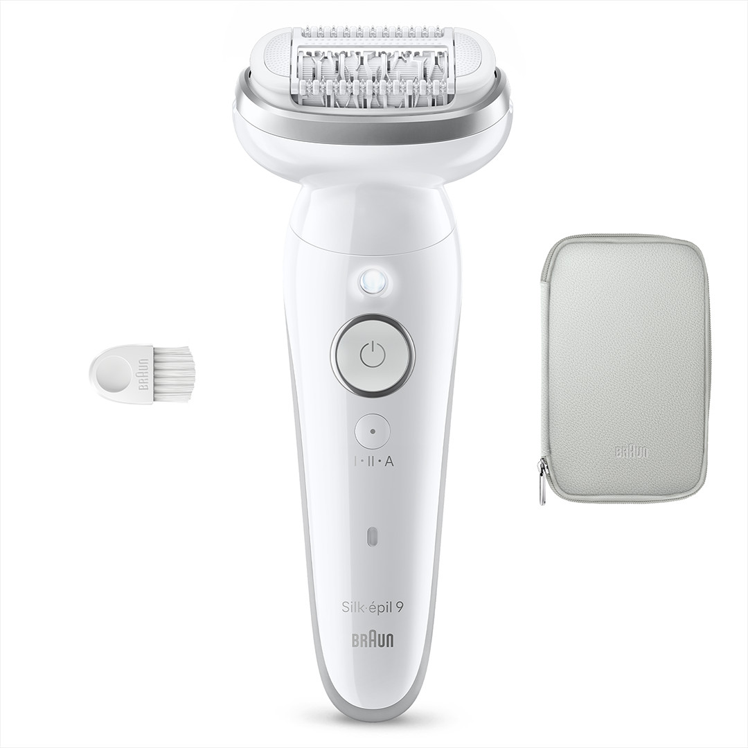 Braun Silk épil 9, Wet & Dry, белый - Эпилятор