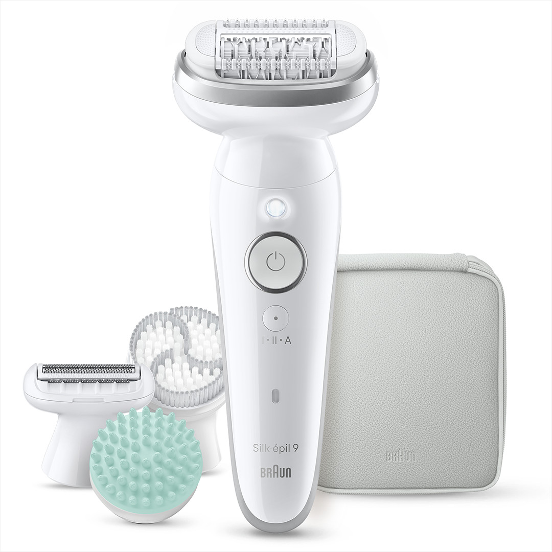 Braun Silk épil 9, сухое и влажное использование, белый - Эпилятор