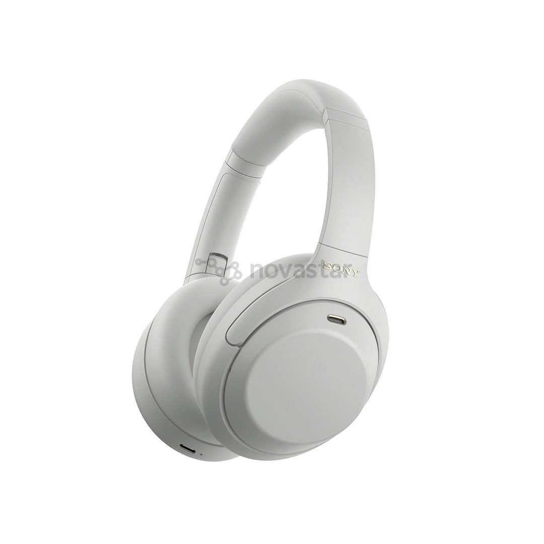 Sony WH-1000XM4C, шумоподавление, серебристый - Беспроводные наушники